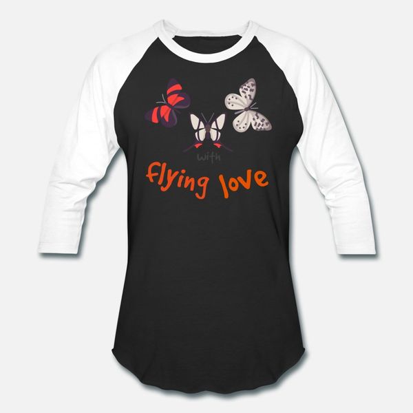 

flying love t shirt men printing tee shirt round collar natural fit building spring autumn unique shirt, White;black