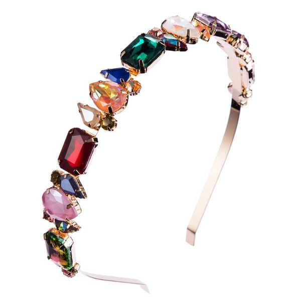 

women girls rhinestone hairband fashion wild bridal party head hoop hair band, Golden;silver