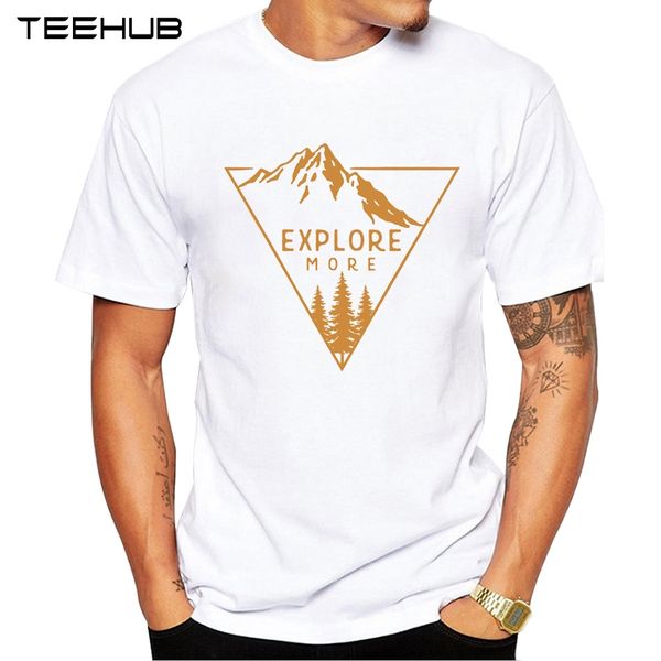 

teehub men's new fashion abstract golden mountain design short sleeve t-shirt cool printed hipster tee shirts
