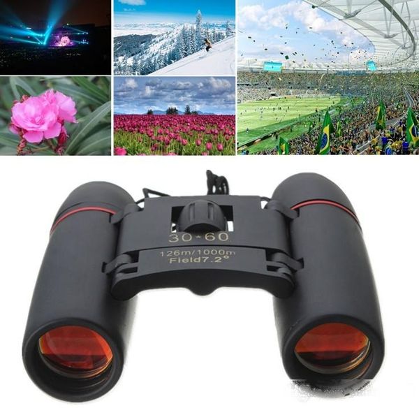 

day night vision 30 x 60 zoom outdoor travel folding binoculars telescope 126m-1000m llfa