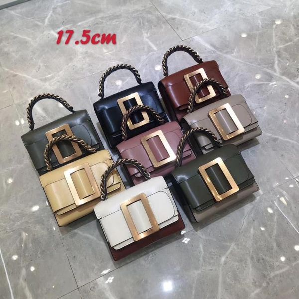 

the new style 2020 summer genuine cow leather women handbag one shoulder bag crossbody bag mini 8 color 17.5cm