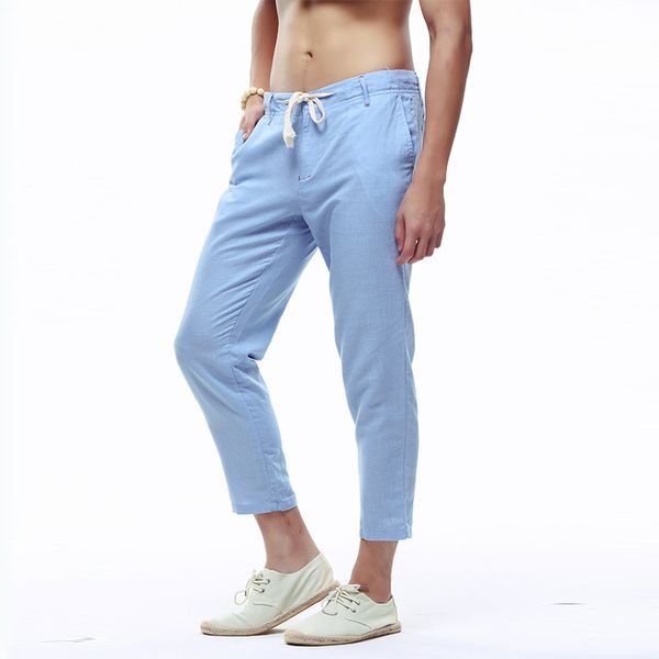 

summer casual men's harem pants joggers casual mens trousers linen korean hip hop track pants fashion men pants harajuku clothes, Black