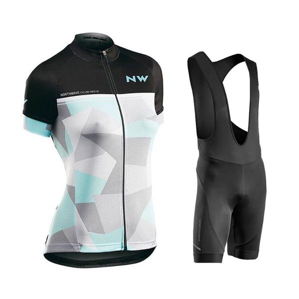 

cycling clothing ropa ciclismo northwave women cycle jersey set short sleeve female mtb uniform summer wear road bike skinsuit, Black;blue