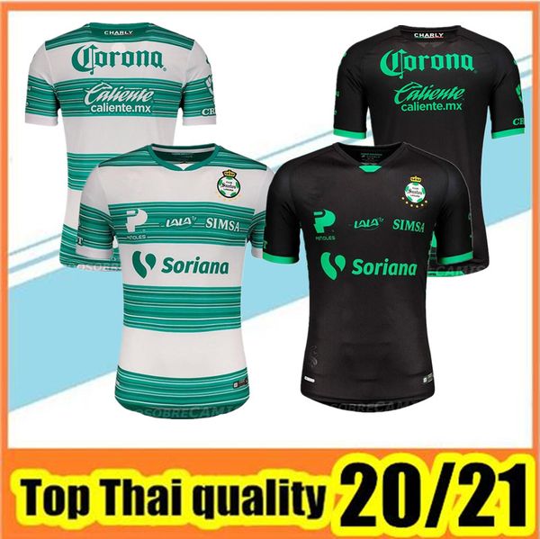 

20 21 club santos laguna soccer jerseys home away jersey 2020 2021 liga mx club davila fulk dejanini camiseta de fÃºtbol, Black;yellow