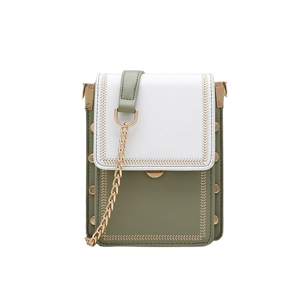 

fashion women's mobile phone bag fresh contrast mini chain crossbody bag