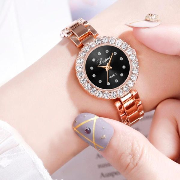 

2020 luxury bracelet watches set women crystal watches fashion women quartz wristwatches relogio feminino, Slivery;brown