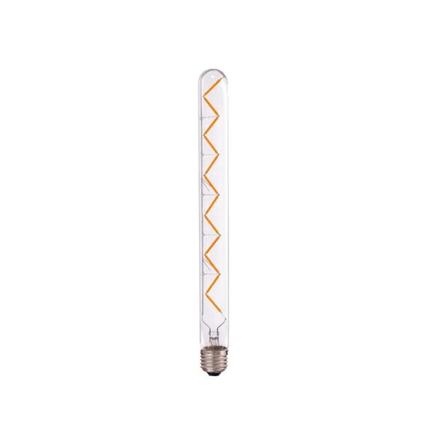 

led зигзаг t30 300мм трубчатой ​​свет дроссельных лампы накаливания 6w 2200k e26 110v e27 220v декоративного edison лампады