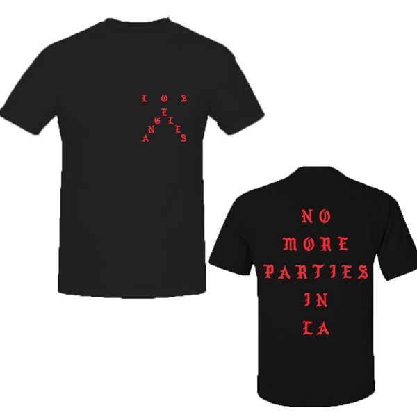 

2019 new summer tee shirt no more parties in la los angeles t-shirt cool t-shirt