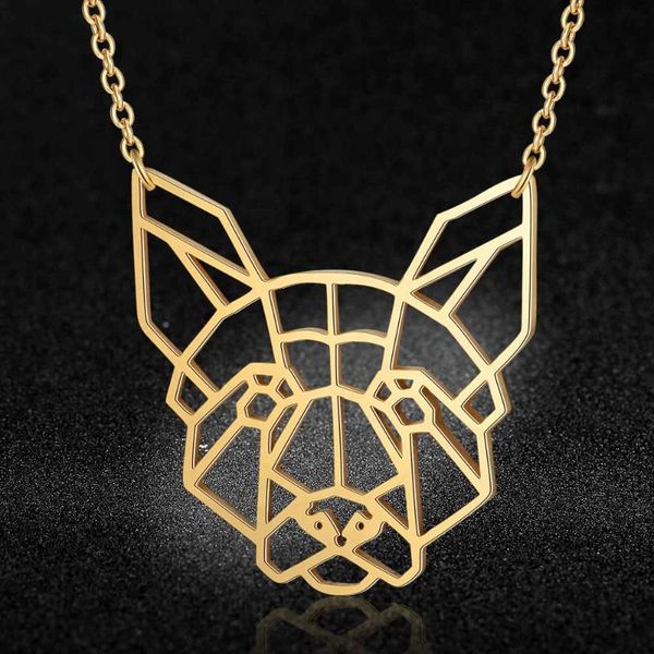 

100% stainless steel animal pet dog fashion necklace for women special gift unique pendant necklaces female trendy jewelry, Silver