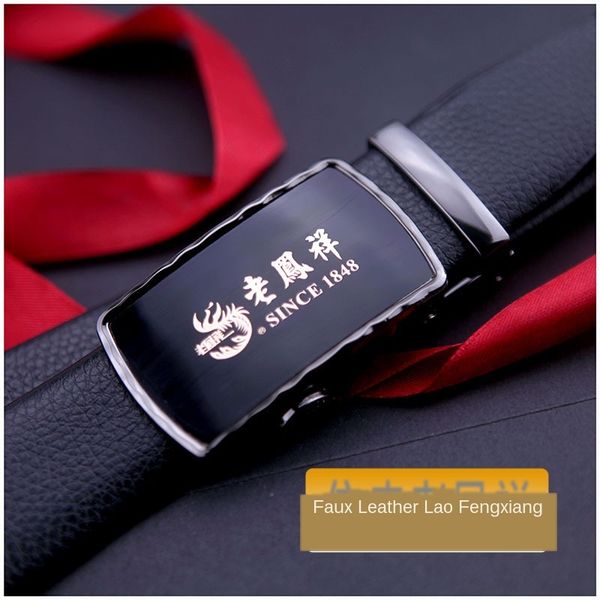 

men's fengxiang jewelry special genuine leather belt gifts and gifts belt gift fashion gift, Black;brown