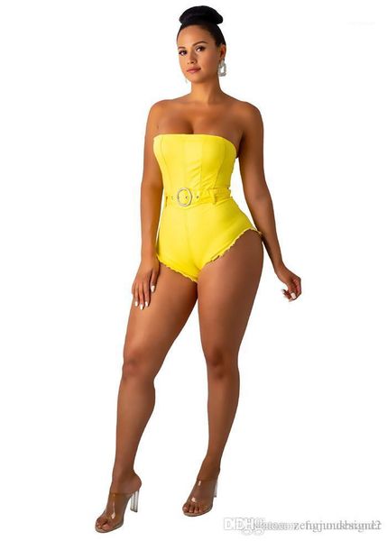 

one piece jumpsuirs tube solid color skinny female clothing night club style casual apparel women designer, Black;white