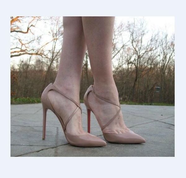 

with box bridal wedding shoes woman buckle strap rivet sandals high-heeled cross pointed heels pumps fashion shoes single high heels, Black