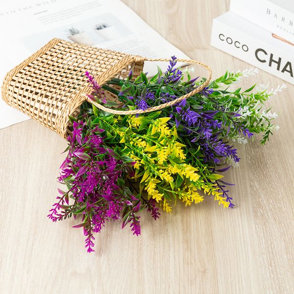 

artificial lavender plastic water plant artificial flower decoration garden landscaping small leaves simulation flower pot
