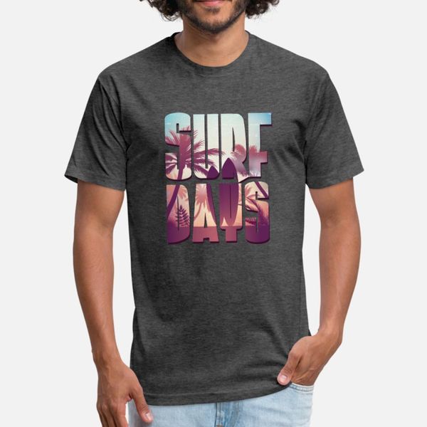 

surfing tee surf days t shirt men design 100% cotton euro size s-3xl original famous new style summer style cool shirt