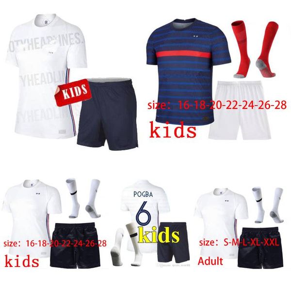 

maillots де футбол франция евро-2020 2021 футбол джерси mbappe griezmann equipe де франс 20 21 канте pogba enfant дети kit обмундирование но, Black;yellow