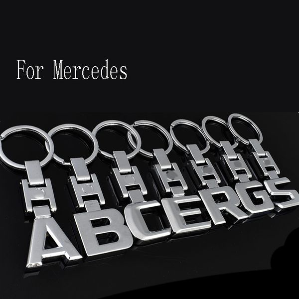 

car keychain key rings for w203 w211 w204 w210 w124 w212 w205 w202 w176 w168 w169 w245 w246 c e a b class clc slk, Silver