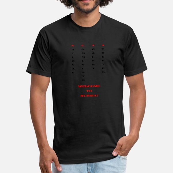 

national communists against athletes t shirt men designing tee shirt plus size 3xl clothes anti-wrinkle basic summer style family shirt