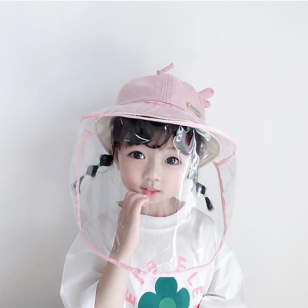 

child safe hat anti-spitting protective hat dustproof cover kids fisherman cap fro boys and girls sufficient inventory w4, Blue;gray