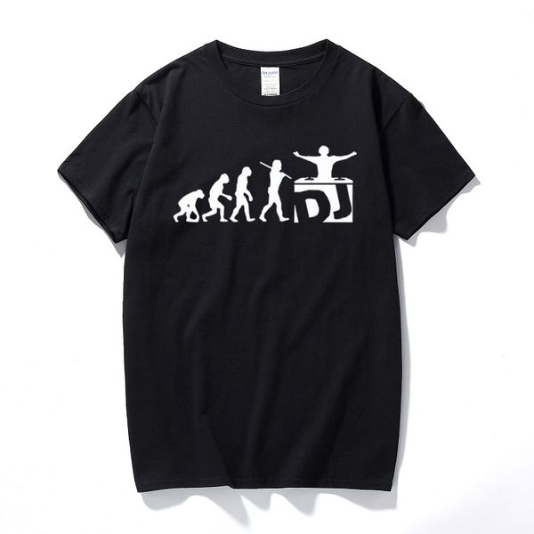 

мужчины одежды dj evolution майка смешные tshirt music mixing djing disk jockey turntable хлопка с коротким рукавом футболки мужчин