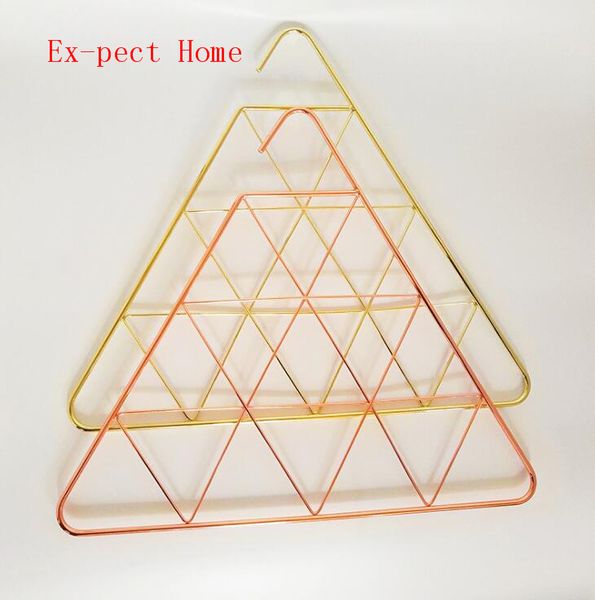 

10pcs metal triangular p grid frame wall ps grids postcards mesh frame home diy decoration iron storage rack holder