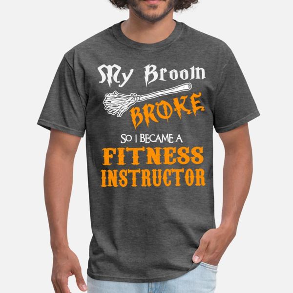 

fitness instructor t shirt men custom 100% cotton crew neck pictures famous breathable spring autumn pictures shirt