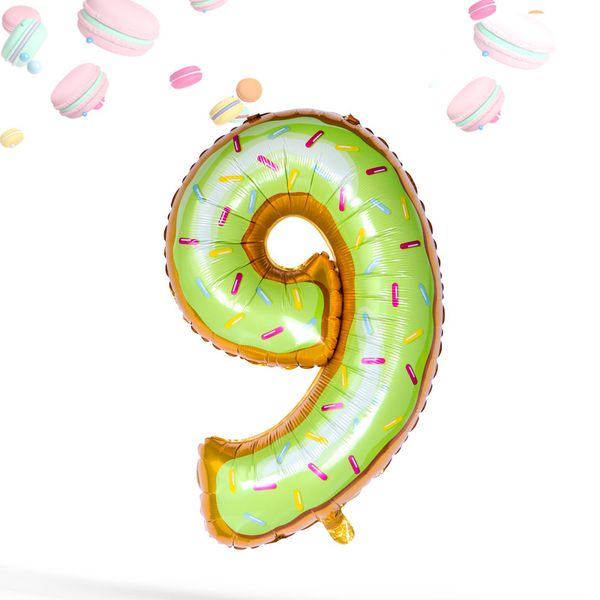 

in stock donut balloon 36 inch us version of the donut digital balloon birthday decoration children birthday party scene layout