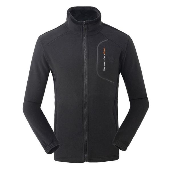 

outdoor jackets&hoodies men's fleece coat jacket autumn winter thickening coral stand collar sport long sleeve zipper, Blue;black