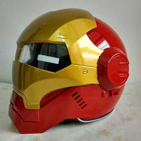 

masei ironman iron man helmet motorcycle helmet half open face casque motocross red 610 m l xl ing