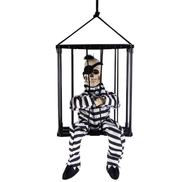 

halloween decor hanging prison glowing eye ghost prisoners prop sound control