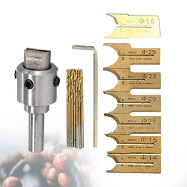 

drill bit home milling cutter manual wooden bead maker kit woodworking tool diy