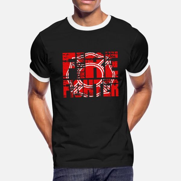 

firefighters firefighter occupation fire emblem t shirt men character cotton o neck clothing gift building summer style vintage shirt