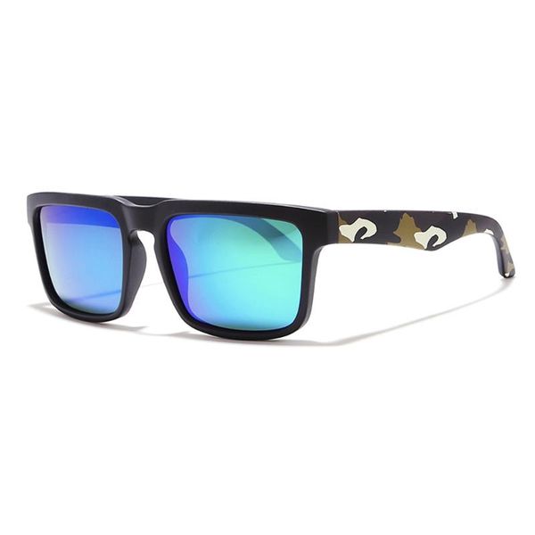 

colorful sunglasses men sports square polarized sun glasses, White;black