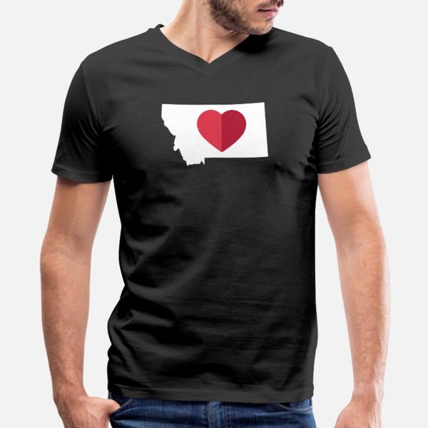 

i love montana mt state pride heart gift raglan t shirt men custom cotton euro size s-3xl formal anti-wrinkle humor summer style shirt