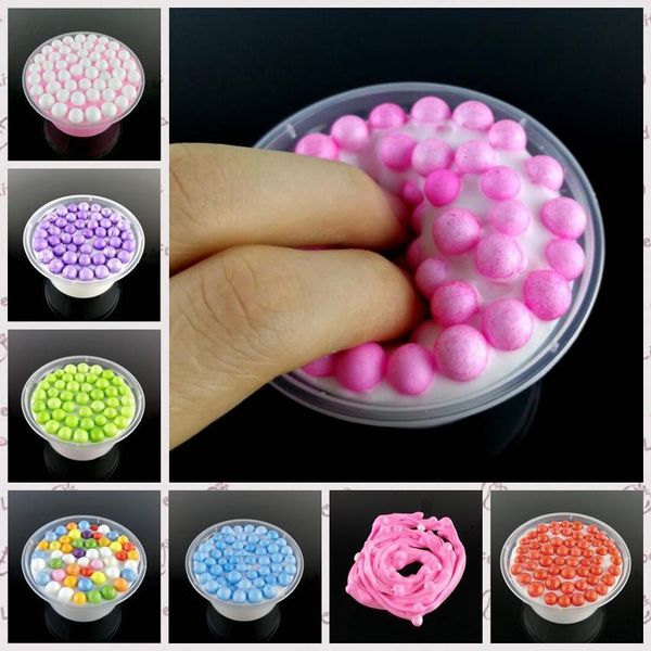 

floam play kids stress relief fluffy toys good hand slime christmas kids floam for slime scented mud putty gift whole2019 aekfg, Silver