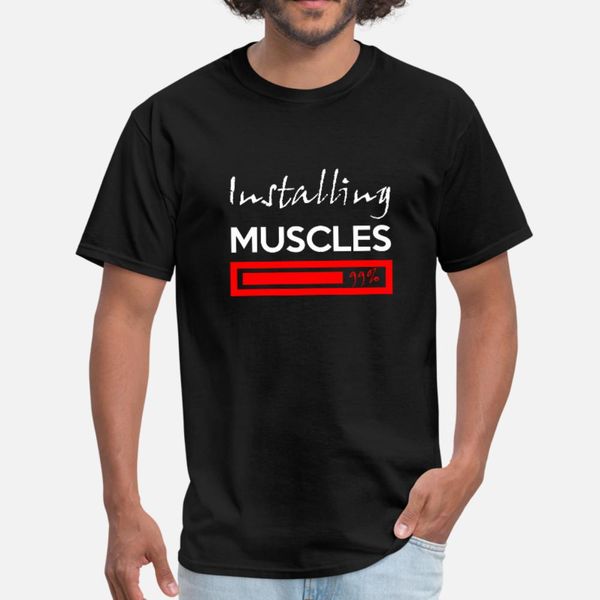 

installing muscles t shirt men sunlight 100% cotton crew neck letter sunlight casual summer pattern shirt