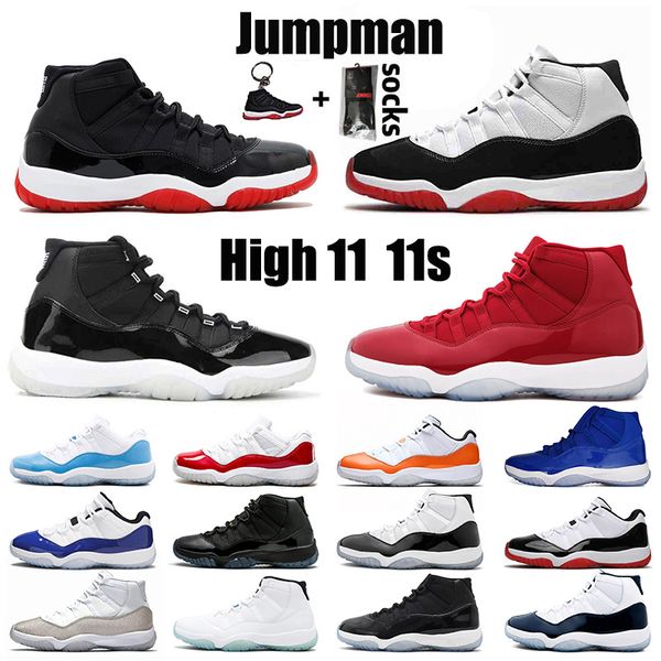 

11 basketball shoes 11s concord high low mens womens jumpman sneakers gamma blue space jam trainers