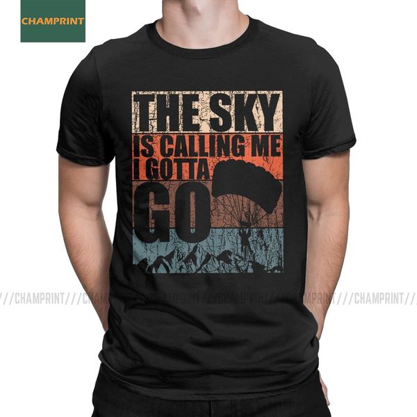 

skydiver skydiving parachuting skydive t-shirt men jumping diving skydiver jump falling diver cotton tees short sleeve t shirt