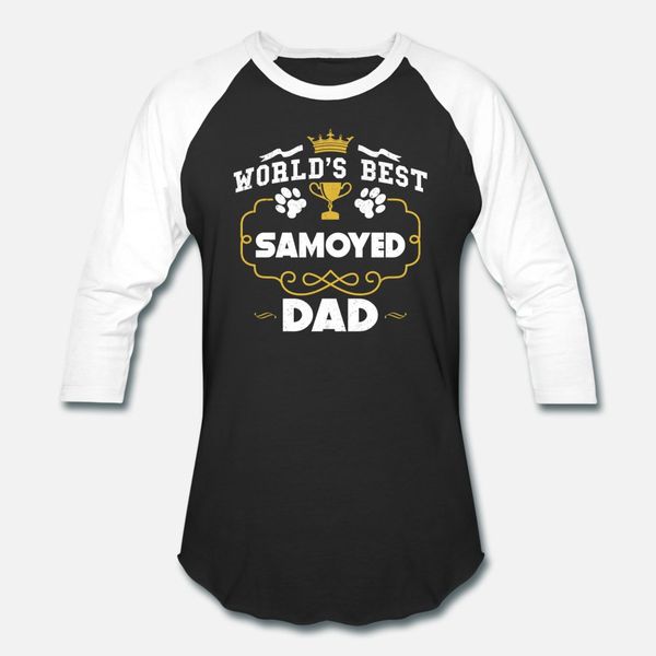 

world's samoyed dad t shirt men printed cotton s-xxxl standard crazy new style summer pattern shirt