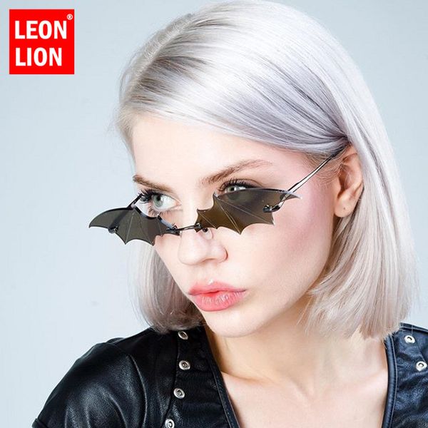 

leonlion fashion retro sunglasses women bat vintage sunglasses women brand designer glasses for women/men luxury, White;black