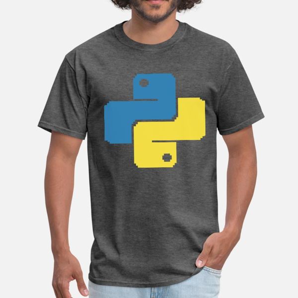 

python programming pixelart t shirt men designing 100% cotton s-3xl novelty anti-wrinkle building summer letters shirt