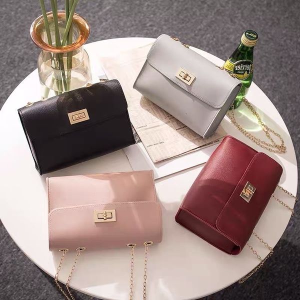 

british fashion simple small square bag women's designer handbag high-quality pu leather mobile phone shoulder bags