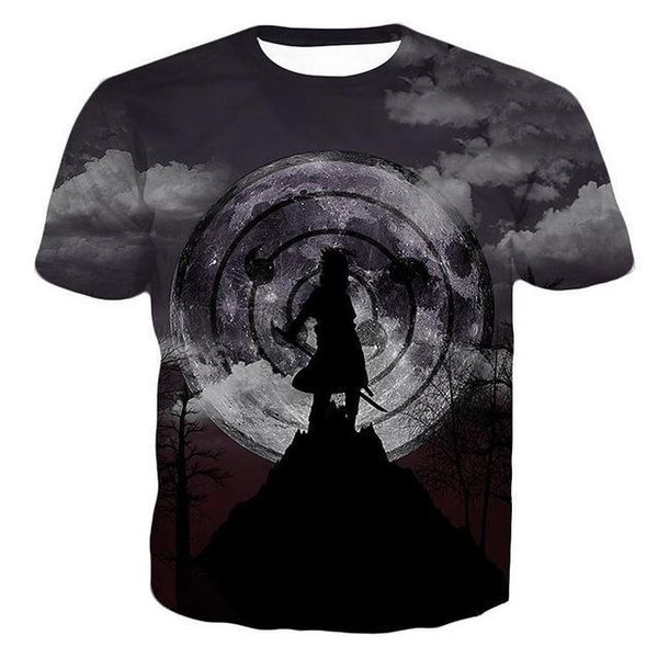 

wholesale new japan anime naruto uchiha sasuke itachi boy leisure 3d print shirts kawaii plus size oversized men clothing
