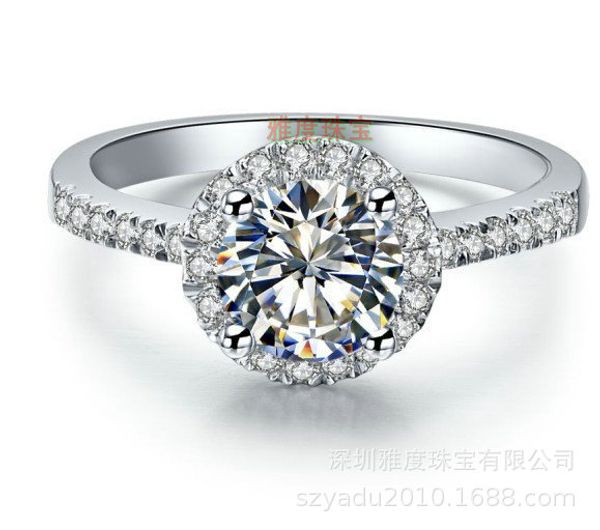 

carbon diamond ring group inlaid with high simulation diamond ring sona diamond ring, Black