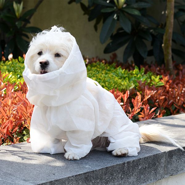 

protective clothing dog coat outdoor sports solid non-woven dustproof anti-fog