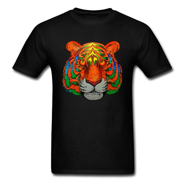 

siegfried 100% cotton men shirt group mother day 3d print tiger t shirts family tees o neck