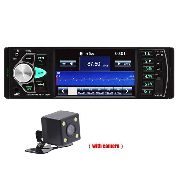 

1 inch hd car mp5 bluetooth hands-vehicle mp5 player car radio 4022d with rear camera touch screen stereo fm radio 1din