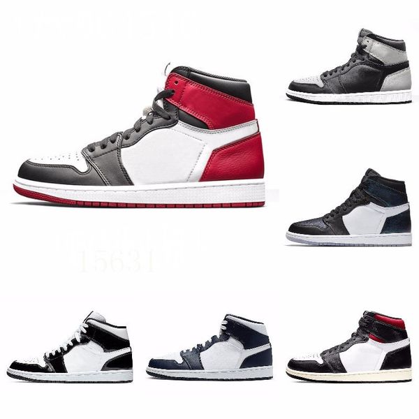 

new 1s high 3 shattered og bred toe banned game royal shoes men 1s shadow sneakers with box j#08-177