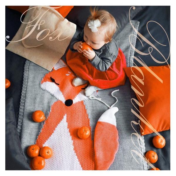 

warm baby fox swaddling soft sleeping baby swaddle towel blankets blanket towels y200109 beach newborn bedding wool in new bath wrap rfrspbp