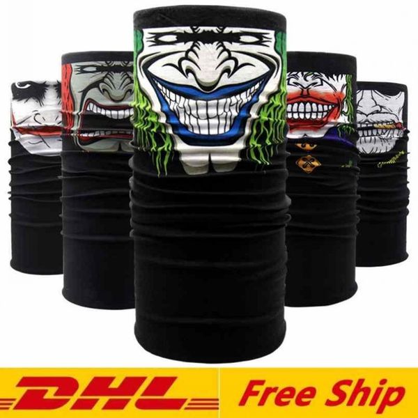 DHL Fast Unisex Erwachsene Halloween Gesichtsmaske Schal Promi Stirnband Magische Masken für Ski Motorrad Magischer Turban Bandan Outdoor Sport FY6097