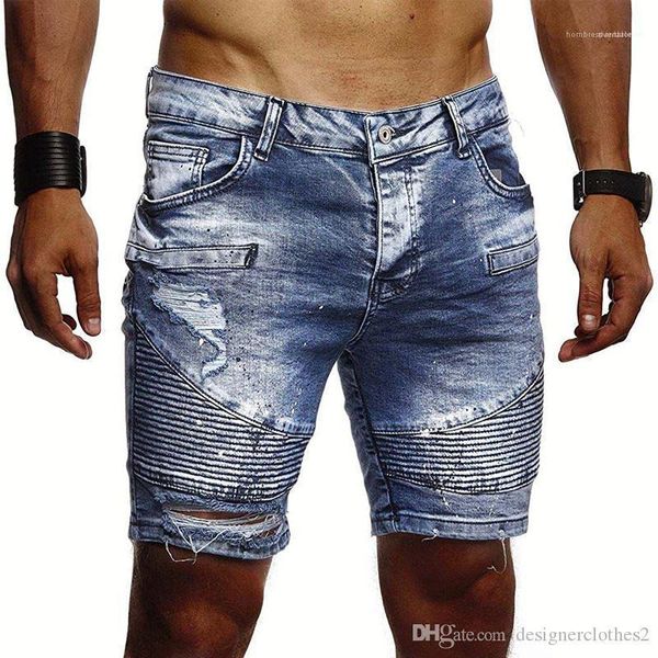 

pants mens fashion with zipper jeans trousers mens hole designer jean shorts solid color slim jean, White;black